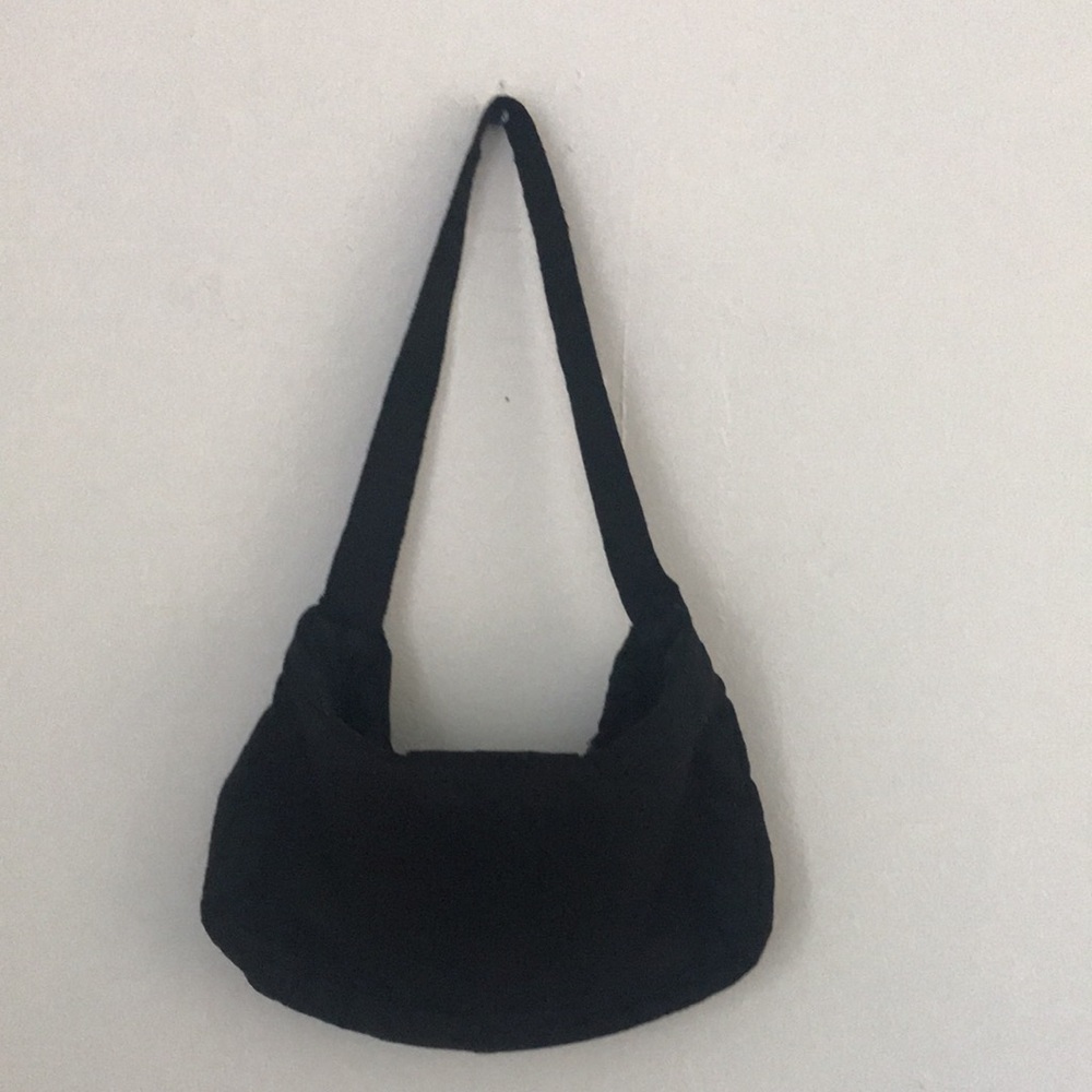 Black Embroidered Indian Silk Purse - Picture 4 of 8